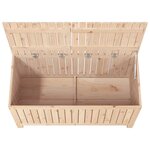 vidaXL Boîte de rangement de jardin 121x55x64 cm Bois massif de pin