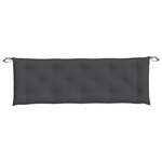 vidaXL Coussins de banc de jardin lot de 2 anthracite mélangé tissu