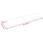vidaXL Dessus de table marron foncé bois chêne massif traité