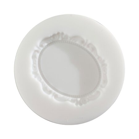 Loisirs créatifs - moule silicone diamètre 7cm - camée simple