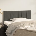 vidaXL Tête de lit Gris foncé 80x5x78/88 cm Velours