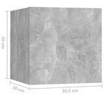 Vidaxl ensemble de meuble tv 8 pièces gris béton aggloméré