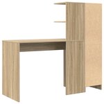 vidaXL Bureau 2 Pièces Chêne Sonoma