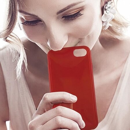 KSIX Coque de protection Sense Aroma - Parfum Fraise  pour Iphone 7 Rouge