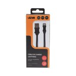 APM Cordon USB-A/Lightning de charge - Mâle/Mâle - Noir - 1m