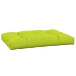 vidaXL Coussin de palette vert vif 120x80x12 cm tissu