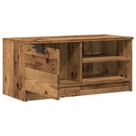 vidaXL Meuble TV vieux bois 80x35x36 5 cm bois d'ingénierie