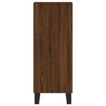 vidaXL Buffet Chêne marron 34 5x34x90 cm Bois d'ingénierie