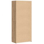 vidaXL Haut Armoire 2 Pièces Chêne artisanal 80 x 42 x 185 cm