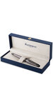 Waterman expert stylo bille  argent métallisé  recharge bleue pointe moyenne  coffret cadeau