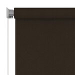 vidaXL Store roulant d'extérieur 240x140 cm Marron PEHD