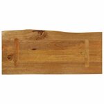 vidaXL Dessus de table 80x40x2 5 cm bord vivant bois massif manguier