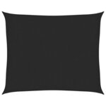 vidaXL Voile d'ombrage 160 g/m² Noir 2 5x3 m PEHD