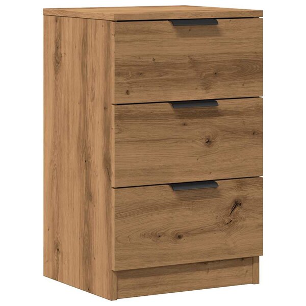 vidaXL Table de chevet chêne artisanal 40x36x65 cm bois d'ingénierie