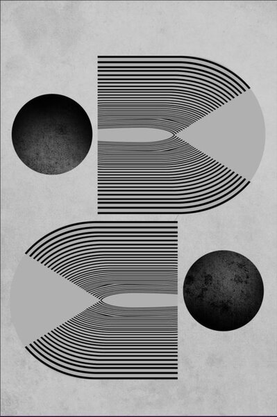 Tapis de salon SEVENTIES 80 x 150 cm - Gris
