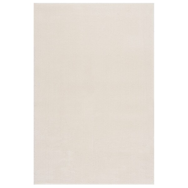 vidaXL Tapis shaggy blanc crème 240x340 cm polyester