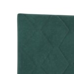 vidaXL Tête de lit design blocs de diamant vert foncé 140 cm en velours