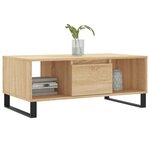 vidaXL Table basse Chêne sonoma 90x50x36 5 cm Bois d'ingénierie