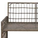 vidaXL Banc extérieur 2 -Seater 116 x 55 x 82 cm Acier et Rattan Poly