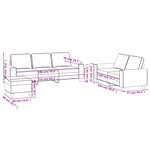 vidaXL Ensemble de canapés 3 Pièces gris clair tissu