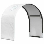 vidaXL Tunnel de lit 2 Pièces Blanc 211 x 52 5 x 2 cm Polyester