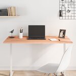 vidaXL Dessus de bureau 110x60x1 5 cm bois massif de hêtre