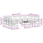 vidaXL Ensemble de canapés d'extérieur 10 Pièces Blanc et crème