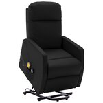 vidaXL Fauteuil de massage Noir Similicuir