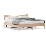 vidaXL Cadre de lit sans matelas 200x200 cm bois massif de pin