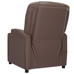 vidaXL Fauteuil Marron Similicuir