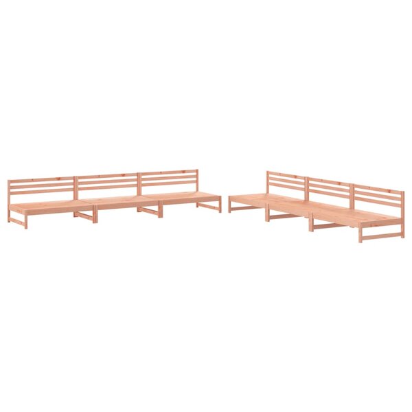 vidaXL Salon de jardin 6 Pièces bois massif douglas