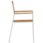 vidaXL Chaise de jardin 2 Pièces Marron Bois de teck massif