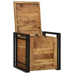 vidaXL Boîte de Rangement 50 x 50 x 50 cm Bois d'acacia massif