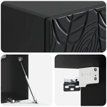 vidaXL Meuble TV mural 98 x 41 x 30 cm Noir Bois d'ingénierie