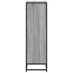 vidaXL Bibliothèque sonoma gris 97 5x33x107 5 cm bois ingénierie métal