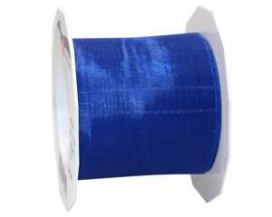 Organza sheer 25-m-rouleau 72 mm bleu roi