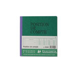 Piqûre 'Position de compte' 210 x 190 mm 80 pages EXACOMPTA