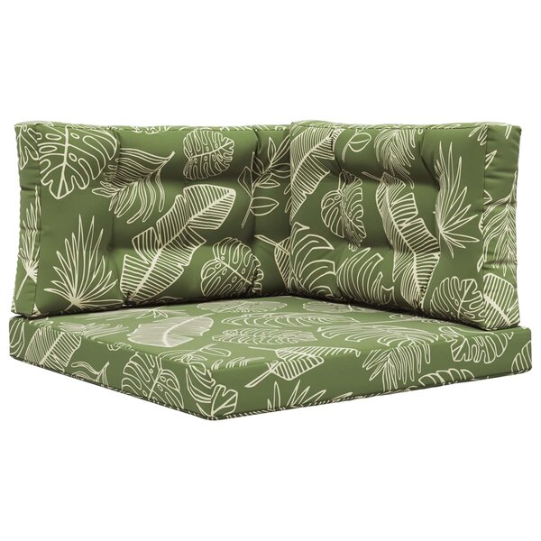 vidaXL Coussin de canapé d'extérieur Polyester Modèle feuille