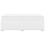 vidaXL Sommier à lattes de lit avec matelas Blanc 120x200cm Similicuir