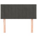 vidaXL Tête de lit Gris foncé 90x5x78/88 cm Velours