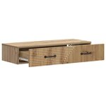 vidaXL Table d'appoint murale Chêne artisanal 87 5 x 34 5 x 17 cm