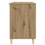 vidaXL Bureau Chêne artisanal Bois d'ingénierie 142 5 x 50 x 75 cm
