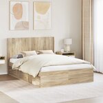 vidaXL Tête de lit Chêne Sonoma