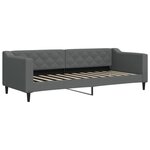 vidaXL Lit de repos gris foncé 80x200 cm tissu