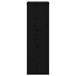 vidaXL Supports de plantes 2 Pièces Chêne noir 25x25x80 cm Bois d'ingénierie