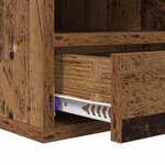 vidaXL Support d'imprimante avec tiroir Bois Ancien 40 x 32 x 24 cm