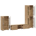 vidaXL Ensemble meuble TV FLORIN Chêne artisanal Bois d'ingénierie