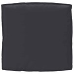 vidaXL Coussin pour assise de palette Noir 80 x 80 x 12 cm