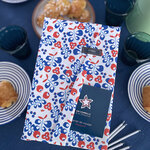 KIT Feuille cadeau réutilisable M Bleu Limoges