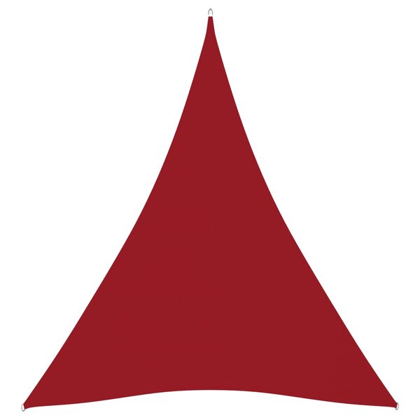 vidaXL Voile de parasol Tissu Oxford triangulaire 5x7x7 m Rouge